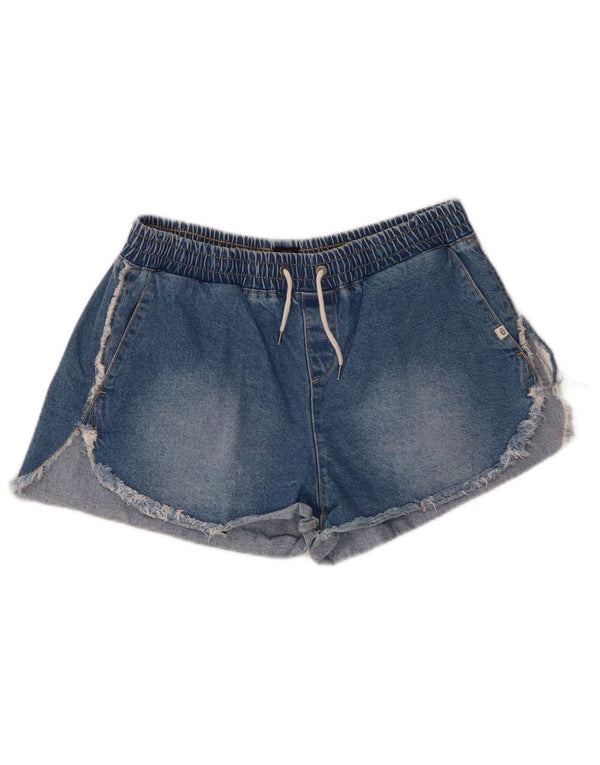 Shorts jeans feminino Rip Curl médio W30 algodão azul