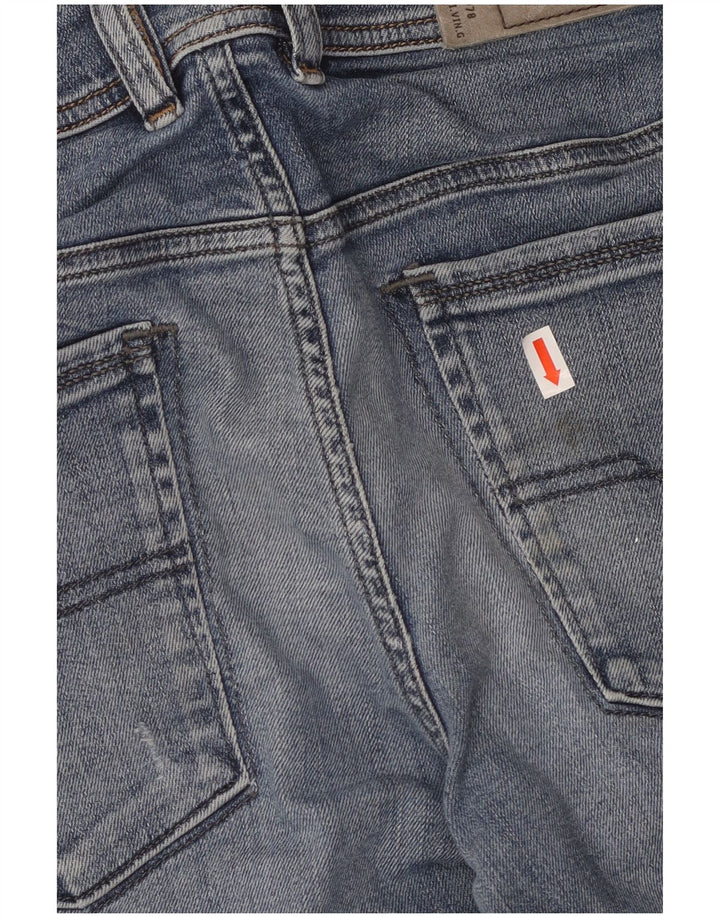 DIESEL Jeans femininos desgastados slim W29 L29 algodão azul