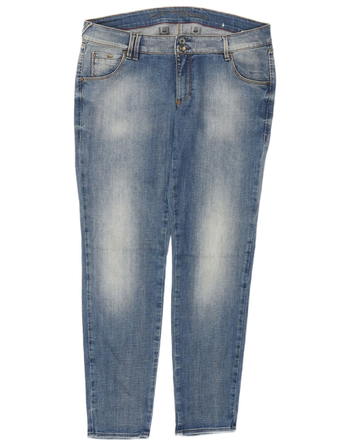 Gas Womens Slim Jeans W32 L28 Azul Algodão