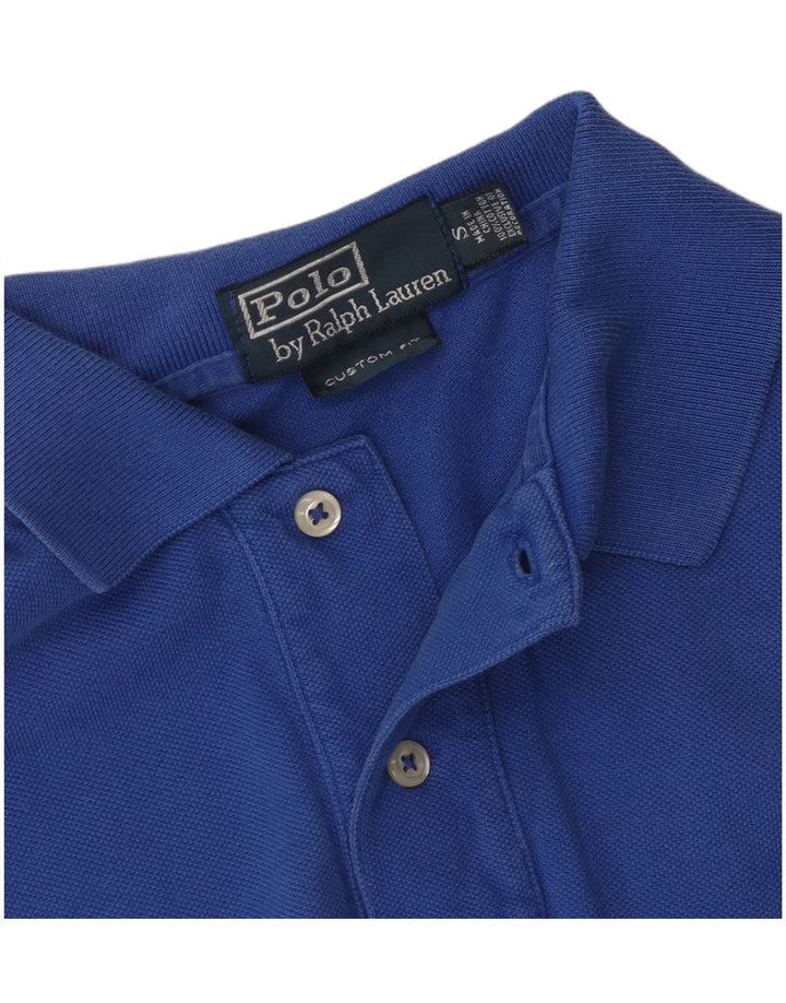Polo Ralph Lauren Mens Custom Fit Polo Pequeno Algodão Azul