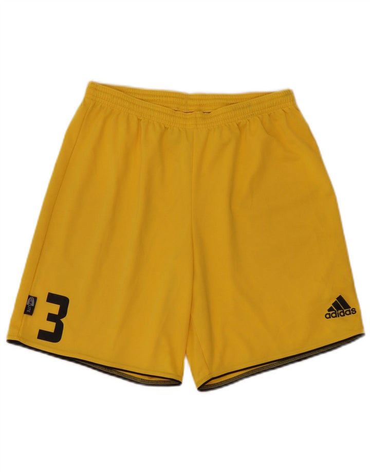 Adidas Mens Climalite Graphic Sport Shorts Médio Poliéster Amarelo