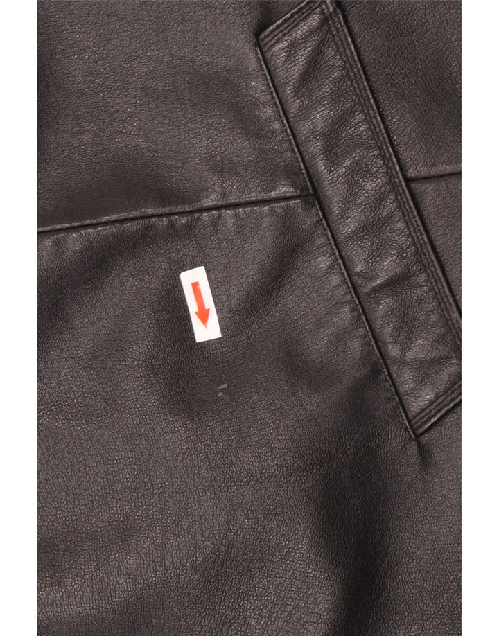 Jaqueta de couro masculina vintage IT 52 XL couro preto