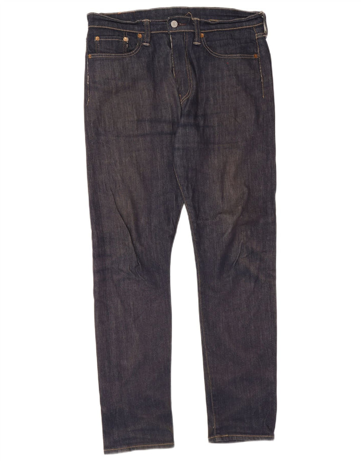 Levi's Masculino 522 Straight Jeans W32 L32 Azul Marinho Algodão