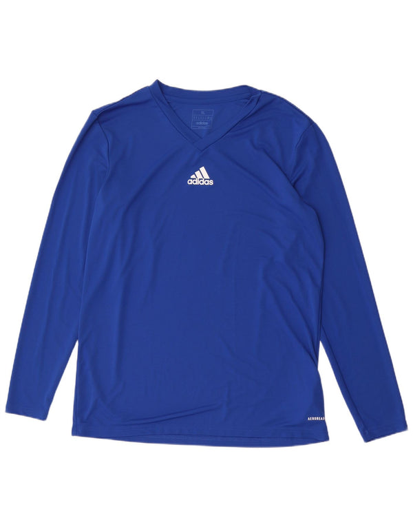 Adidas Mens Aeroready Top Manga Longa XL Azul Poliéster