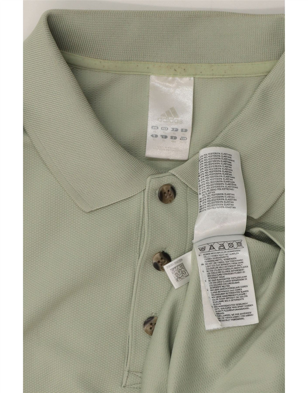 Camisa Polo Masculina Adidas XL Verde Poliéster