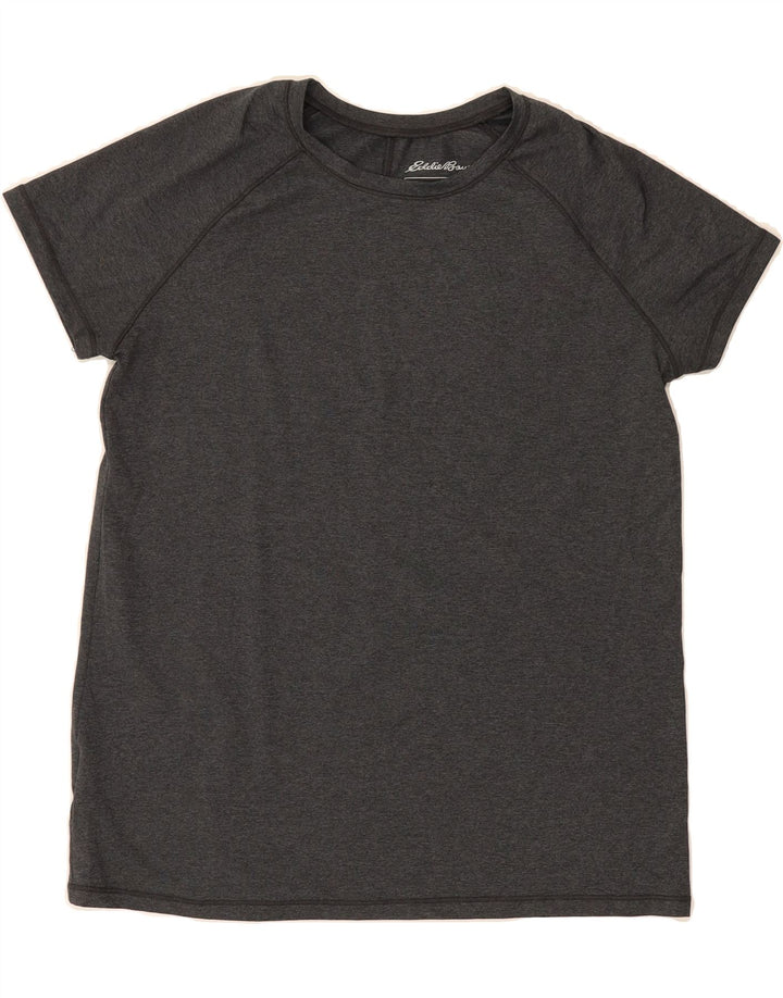 EDDIE BAUER Womens T-Shirt Top UK 10 Small Grey Vintage Eddie Bauer and Second-Hand Eddie Bauer from Messina Hembry 