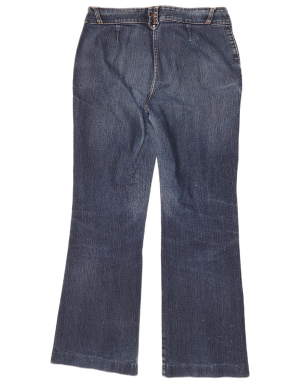 Jeans Bootcut feminino Trussardi W27 L30 azul algodão