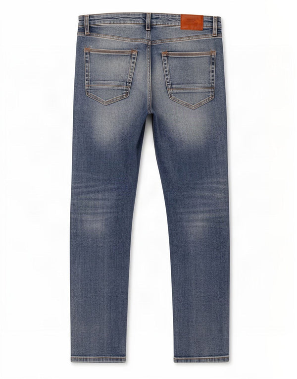 Marks & Spencer Mens Slim Jeans W32 L31 Azul Algodão