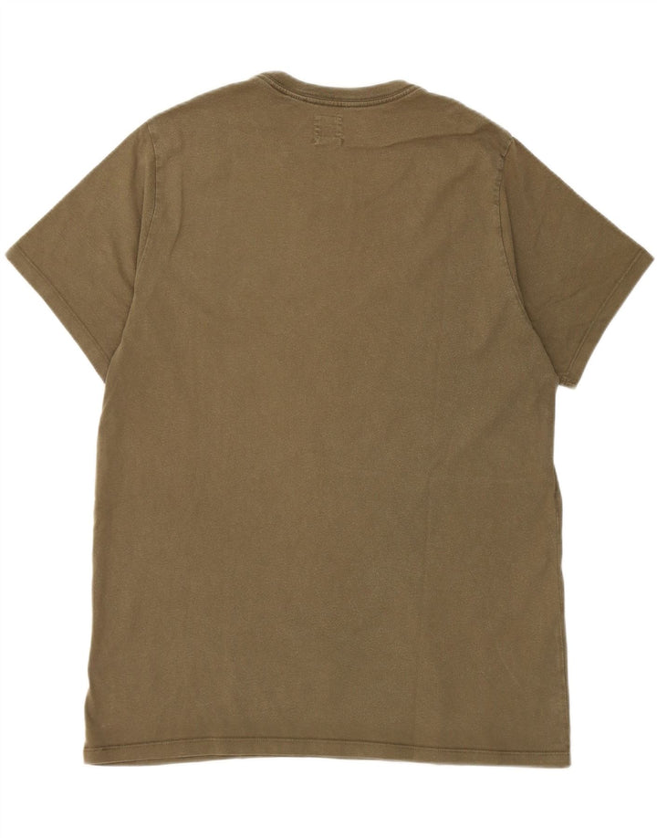 Camiseta masculina padrão Levi's Top grande de algodão cáqui