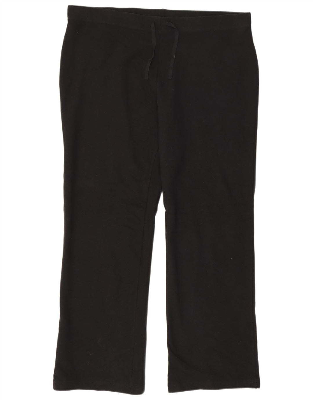 Calça de treino feminina MARKS & SPENCER UK 22 3XL algodão preto