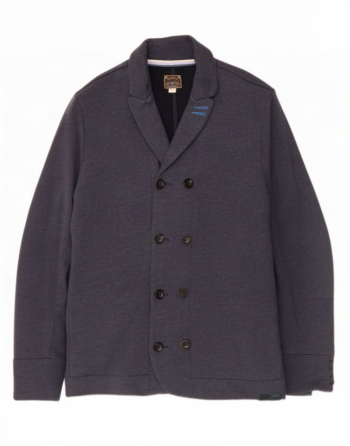 Jaqueta Blazer Masculina Diesel Double Breasted Reino Unido 44 2XL Algodão Azul Marinho
