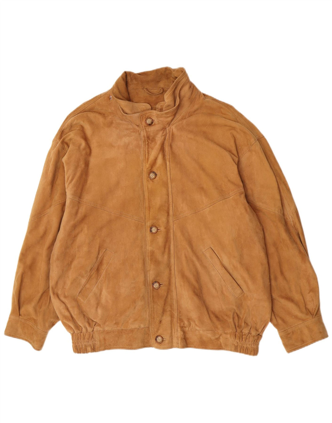 Jaqueta bomber masculina de camurça Christian Berg IT 56 3XL couro marrom