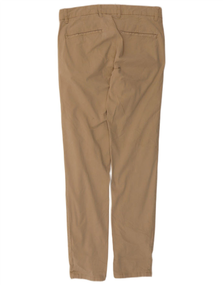 Zara Mens Slim Chino Calças EU 40 Médio W31 L29 Bege