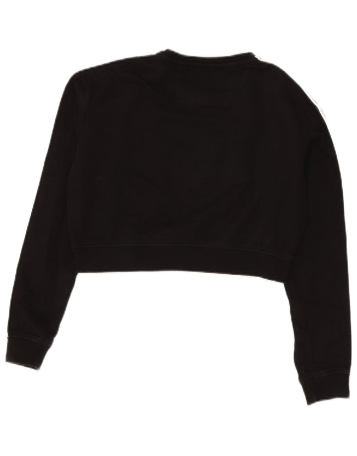 Kappa moletom gráfico oversized feminino Reino Unido 10 pequeno preto