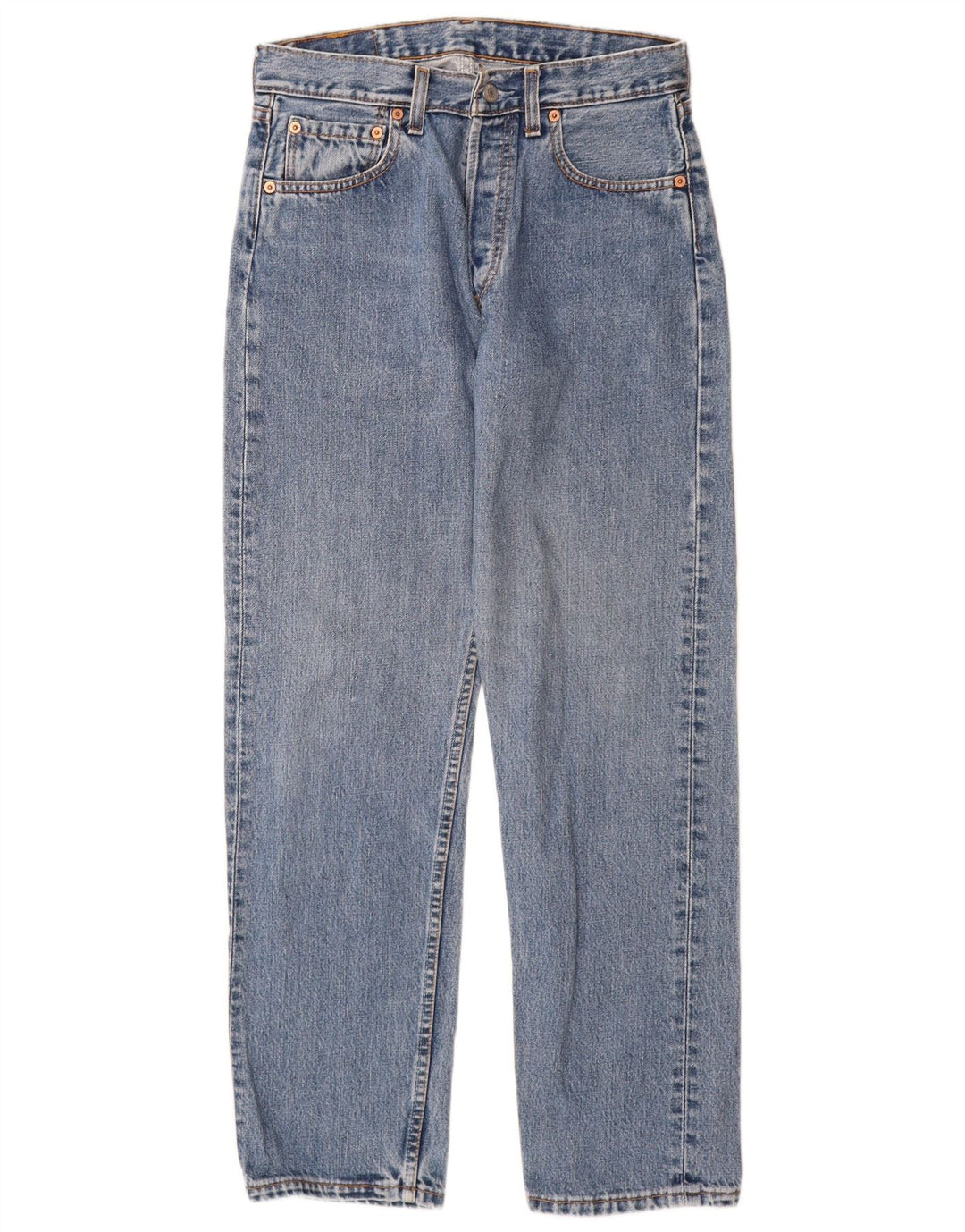 Levi's feminino 517 cintura alta bootcut jeans W30 L30 algodão azul