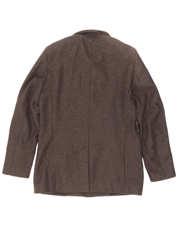 Sobretudo masculino Reiss UK 40 grande lã cinza