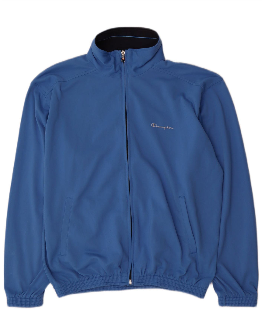 Champion Mens Treino Top Jaqueta Poliéster Azul Médio