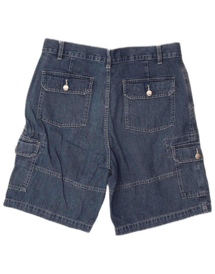 Shorts jeans cargo masculino REWARD IT 48 médio W32 azul marinho