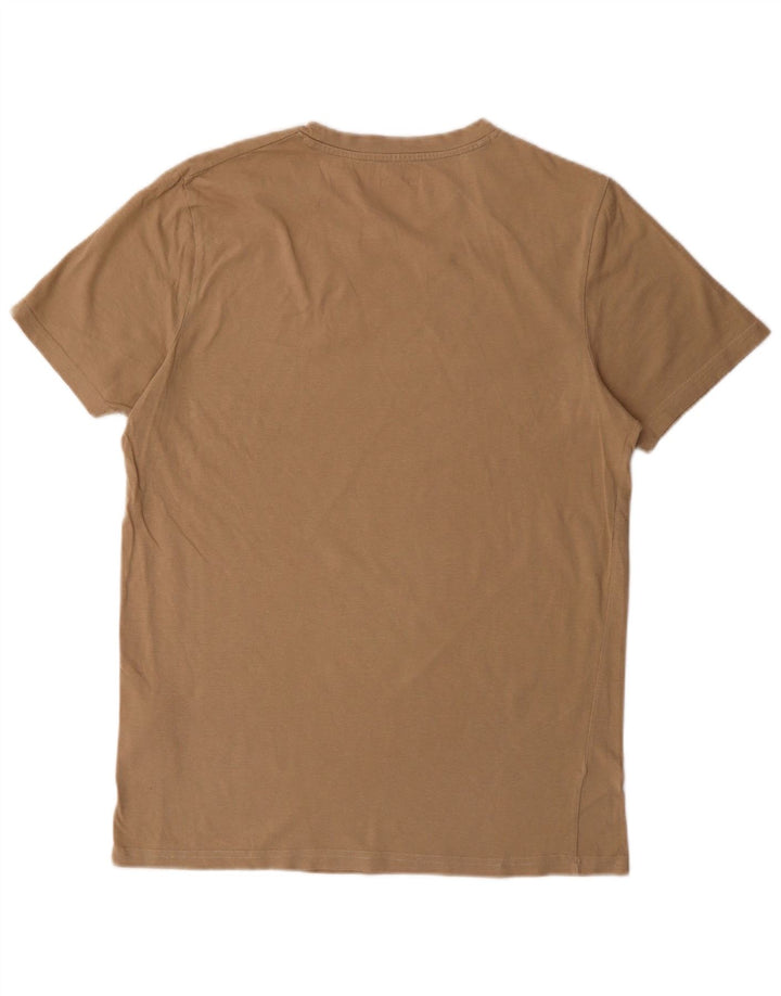 Camiseta masculina JACK & JONES algodão bege médio