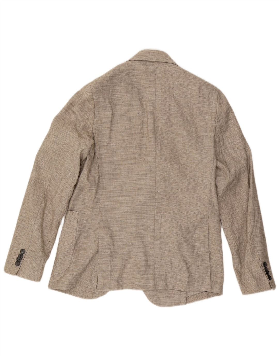 Jaqueta blazer masculina Libero com 2 botões IT 48 linho bege médio