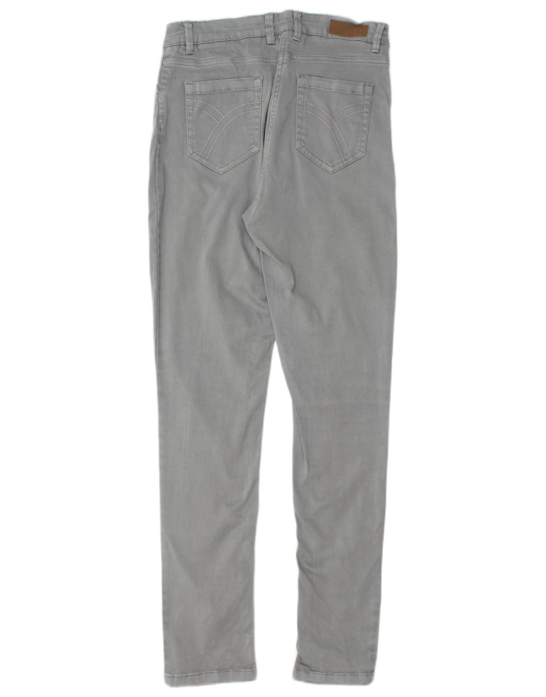 Calça feminina casual slim fit da Dack IT 44 médio W28 L30 algodão cinza