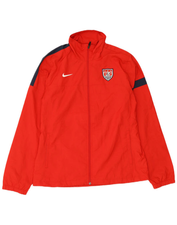 Jaqueta Nike Masculina Treino Top Grande Poliéster Colorblock Vermelho