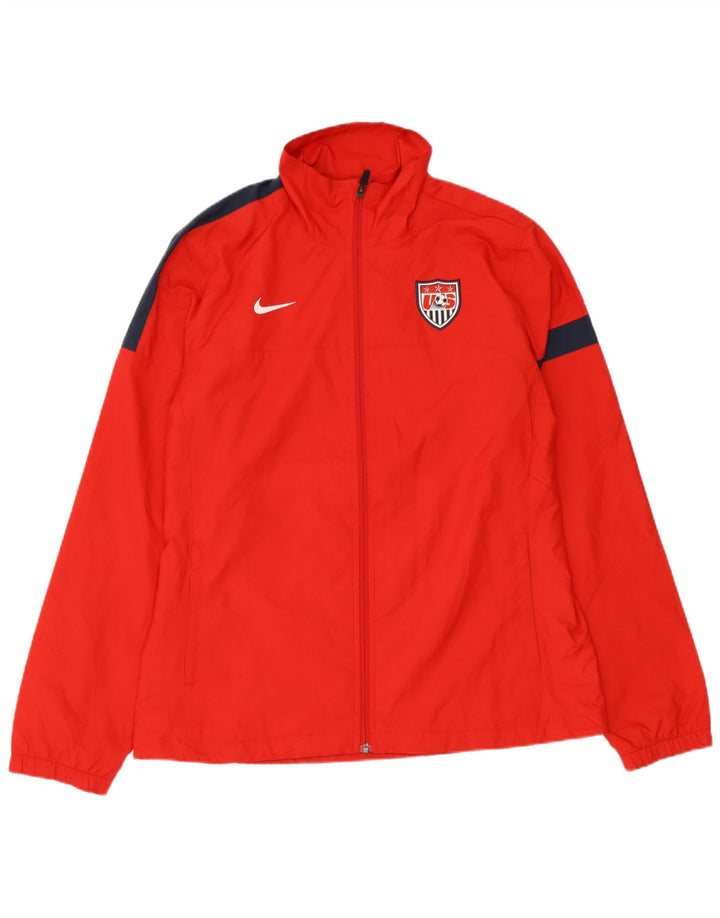 Jaqueta Nike Masculina Treino Top Grande Poliéster Colorblock Vermelho