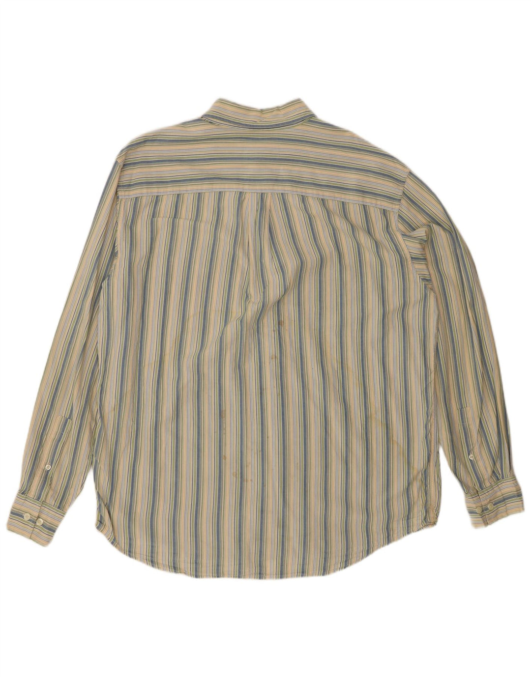 Camisa masculina de flanela EDDIE BAUER grande algodão listrado multicolorido