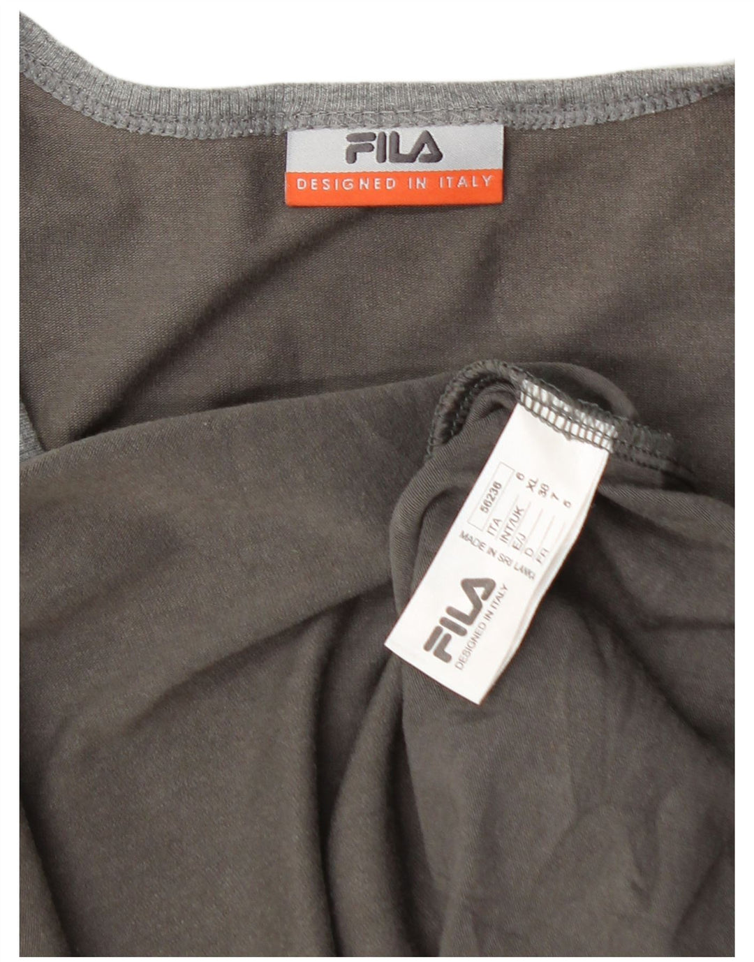Camiseta masculina FILA Top XL algodão cinza