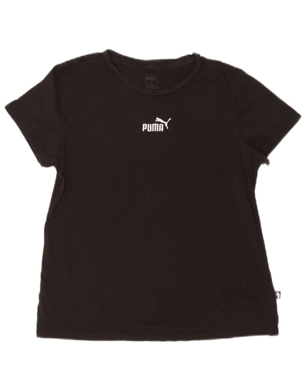 Puma Camiseta Feminina Graphic Top UK 14 Médio Preto