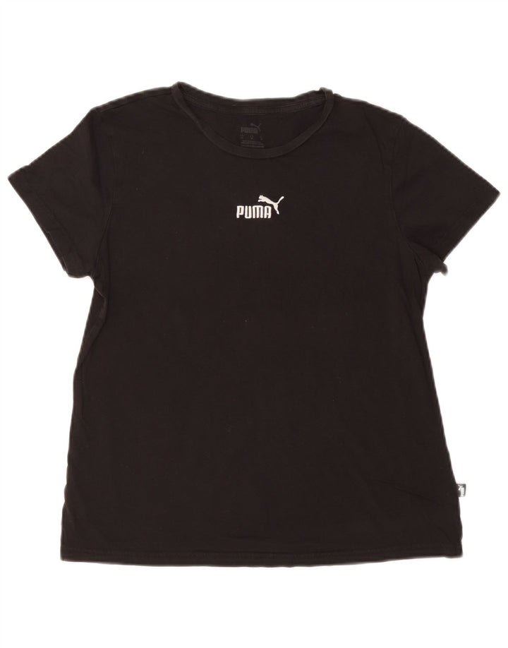 Puma Camiseta Feminina Graphic Top UK 14 Médio Preto