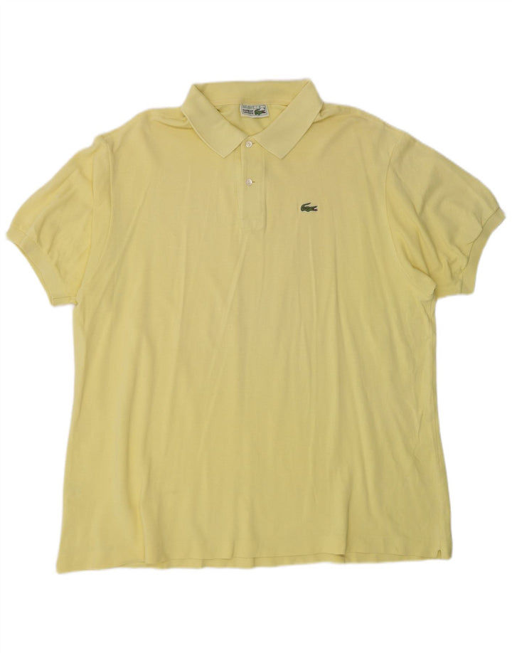 Camisa polo masculina Lacoste tamanho 8 3XL algodão amarelo