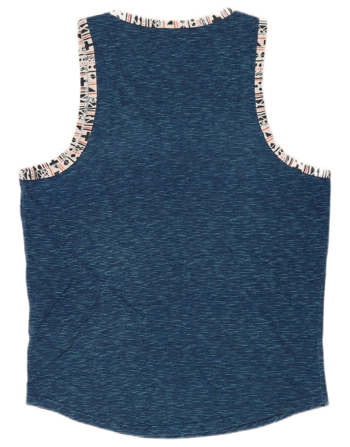 Colete masculino HOLLISTER de algodão listrado azul pequeno