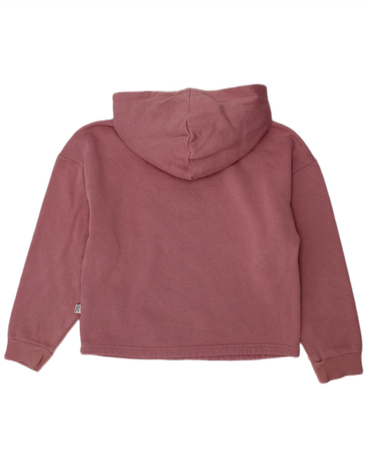 Jumper com capuz gráfico feminino PUMA 8-9 anos algodão rosa
