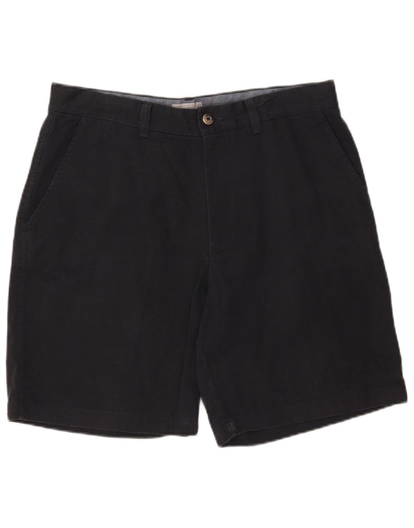 Shorts chino masculino Marks & Spencer W36 grande algodão azul marinho