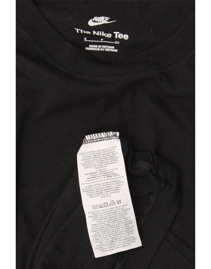 Camiseta masculina NIKE Top pequeno algodão preto