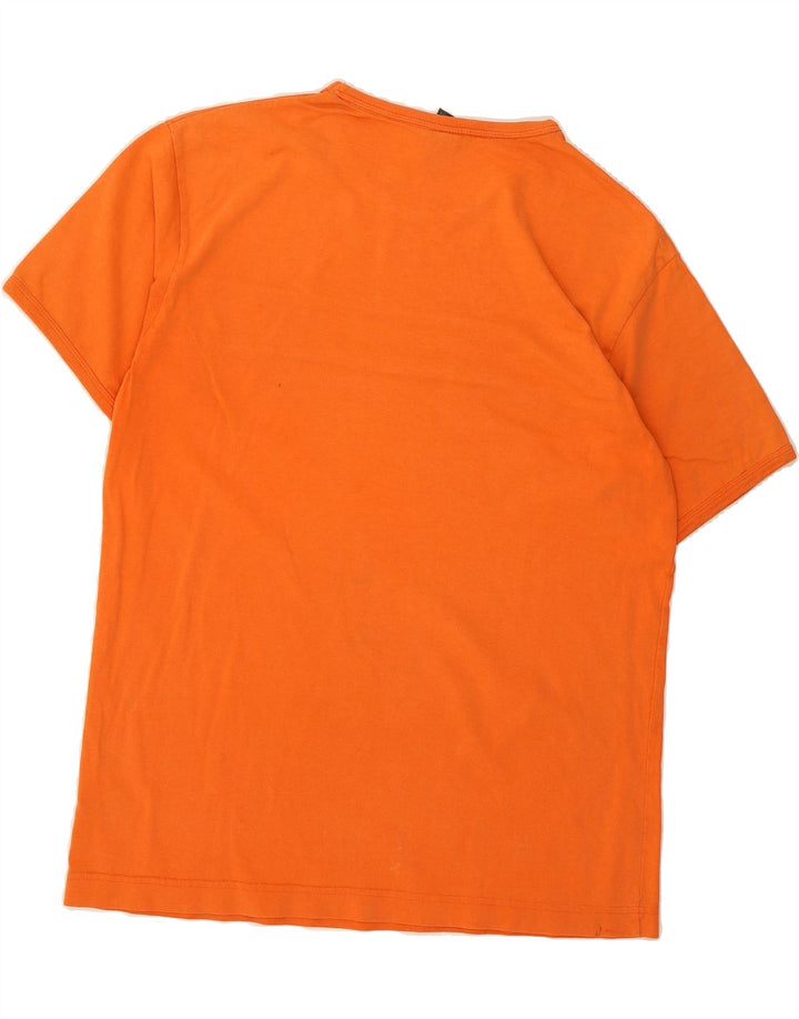 NIKE Mens T-Shirt Top Large Orange Colourblock Cotton Vintage Nike and Second-Hand Nike from Messina Hembry 
