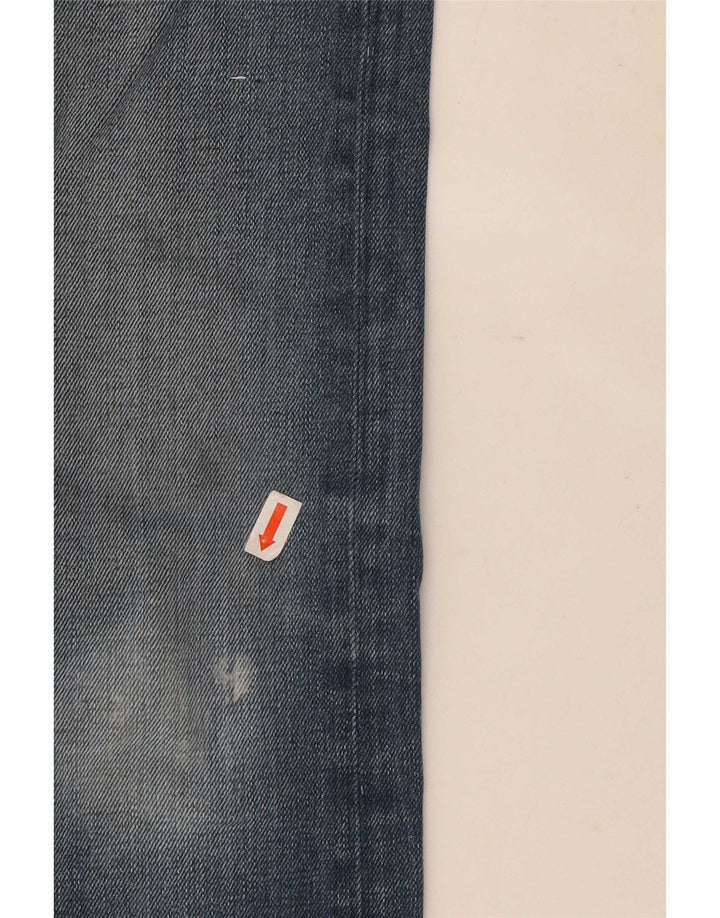 Replay Mens Waitom Straight Jeans W31 L30 Azul Algodão