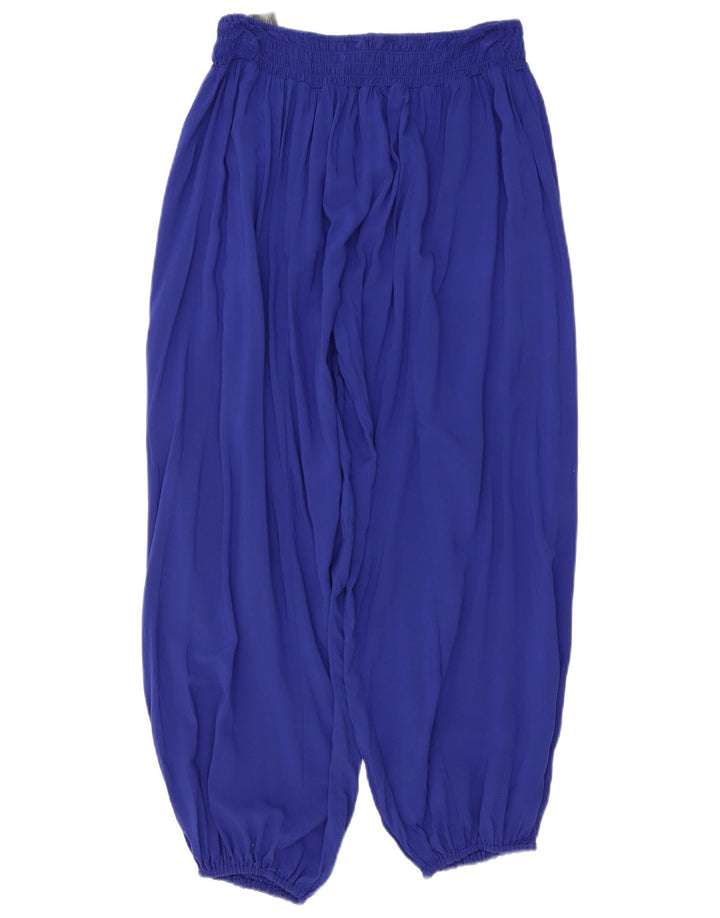 Calça Harém Feminina Marks & Spencer Grande W32 L26 Viscose Azul