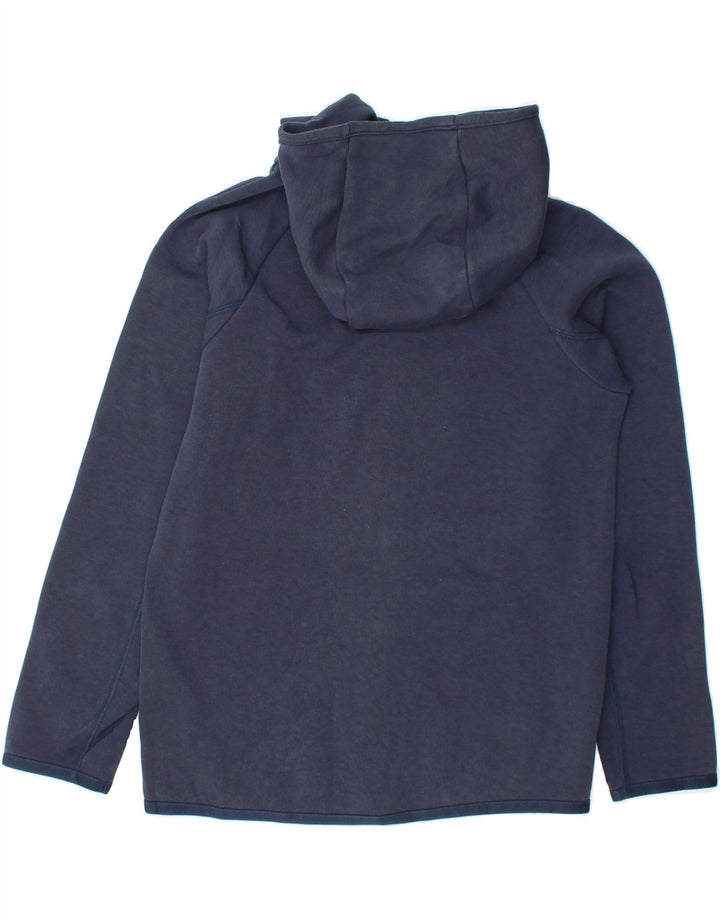 NIKE Boys Zip Hoodie Sweater 10-11 Years Medium Navy Blue Cotton Vintage Nike and Second-Hand Nike from Messina Hembry 