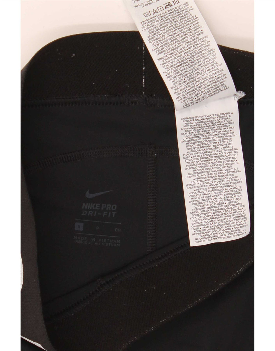 Shorts esportivos gráficos femininos Nike Dri Fit UK 8 pequenos poliéster preto