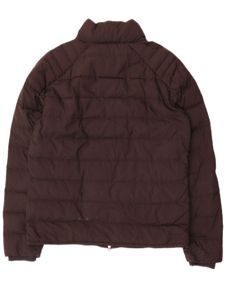 Jaqueta acolchoada masculina Zara UK 40 grande poliéster preto