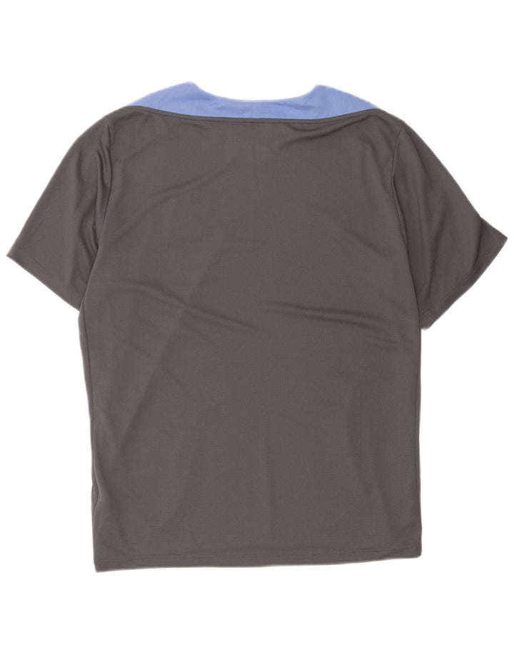Camiseta masculina Nike Dri Fit Top XL cinza colorblock poliéster