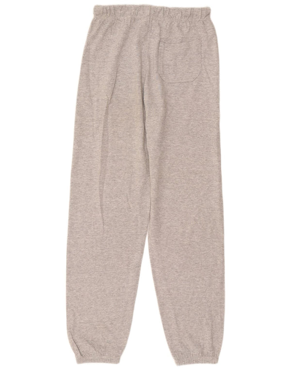 Calça de treino feminina Champion Joggers UK 16 grande algodão manchado cinza