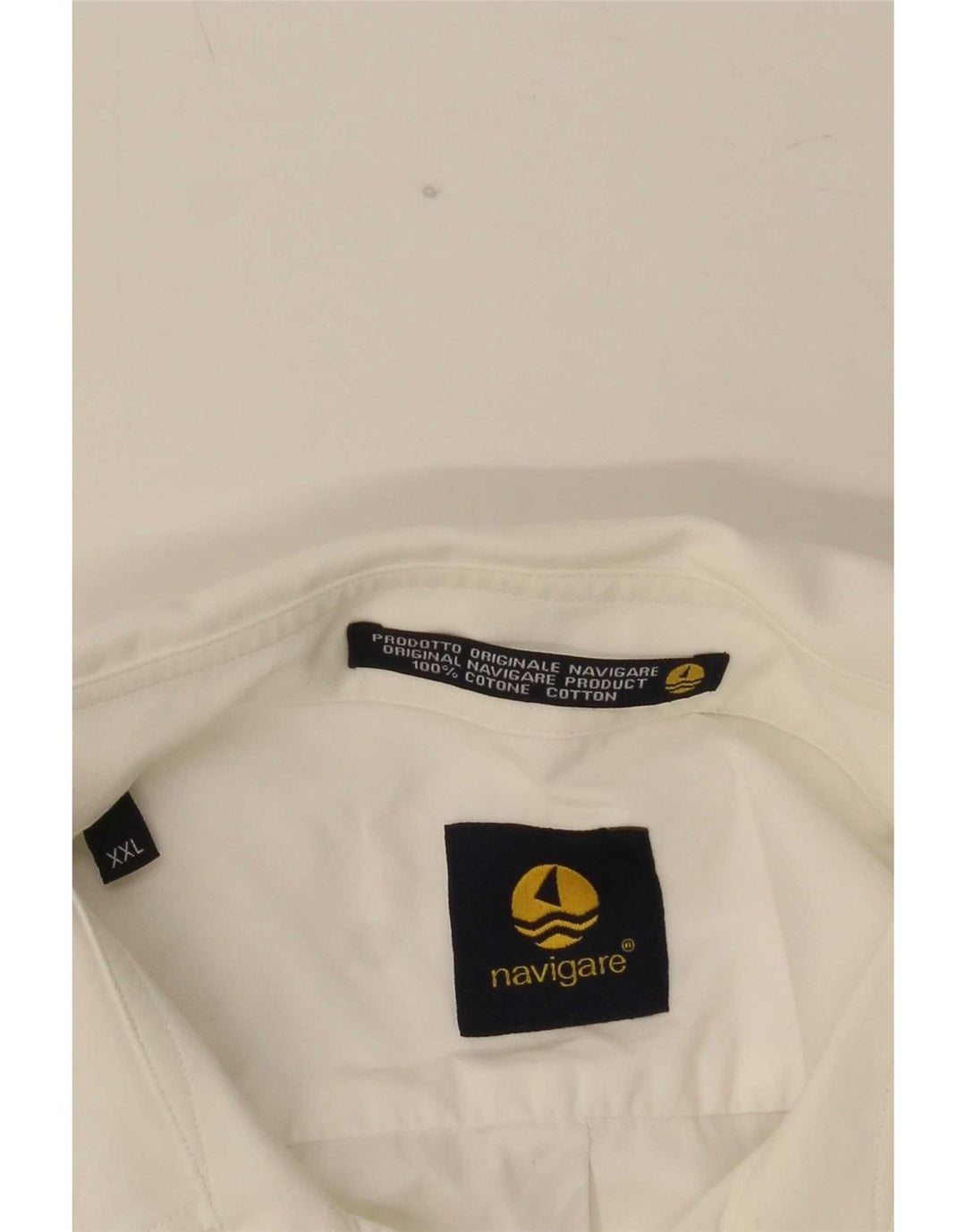 Camisa masculina Navigare 2XL algodão branco