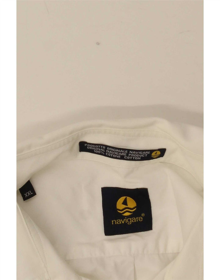 Camisa masculina Navigare 2XL algodão branco