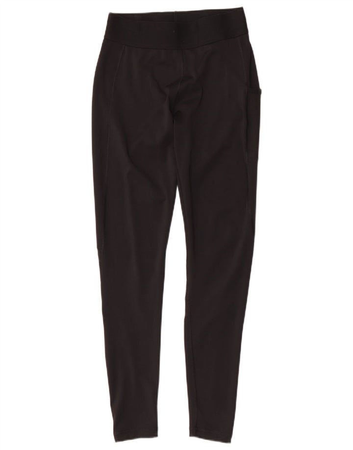 Adidas Womens Tech Fit Graphic Leggings Reino Unido 8/10 Pequeno Poliéster Preto