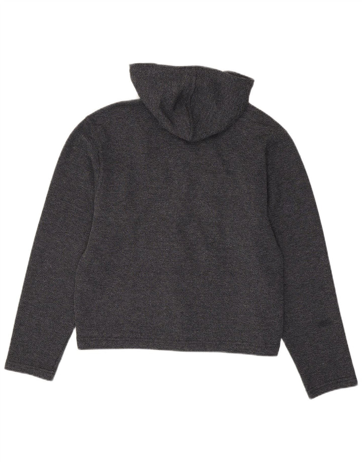 Suéter feminino com capuz e zíper LEVI'S Reino Unido 14 cinza médio