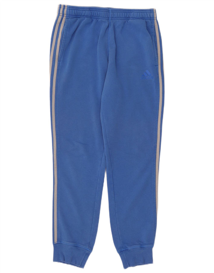 Calça de treino masculina Adidas Joggers médio azul algodão