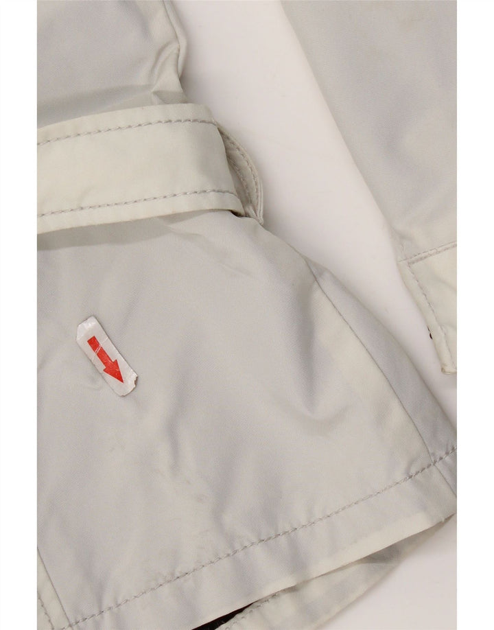 Jaqueta de chuva feminina Refrigiwear UK 14 grande poliamida branca